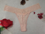 Blush Pink Lace Thong – Sexy & Sophisticated